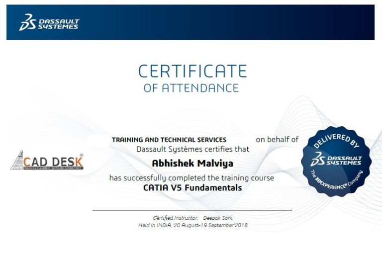 certificate for solidworks